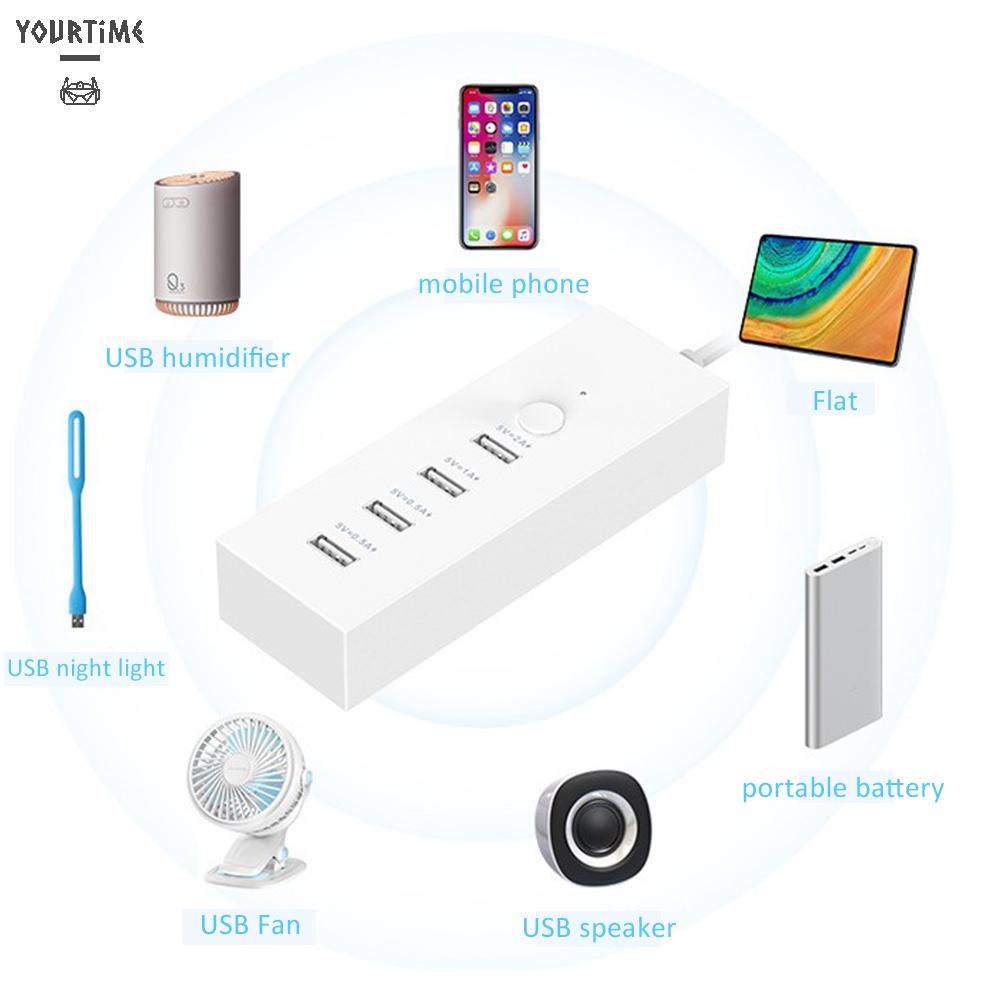 Ổ cắm điện mở rộng đa năng 4 cổng USB 5V 2A