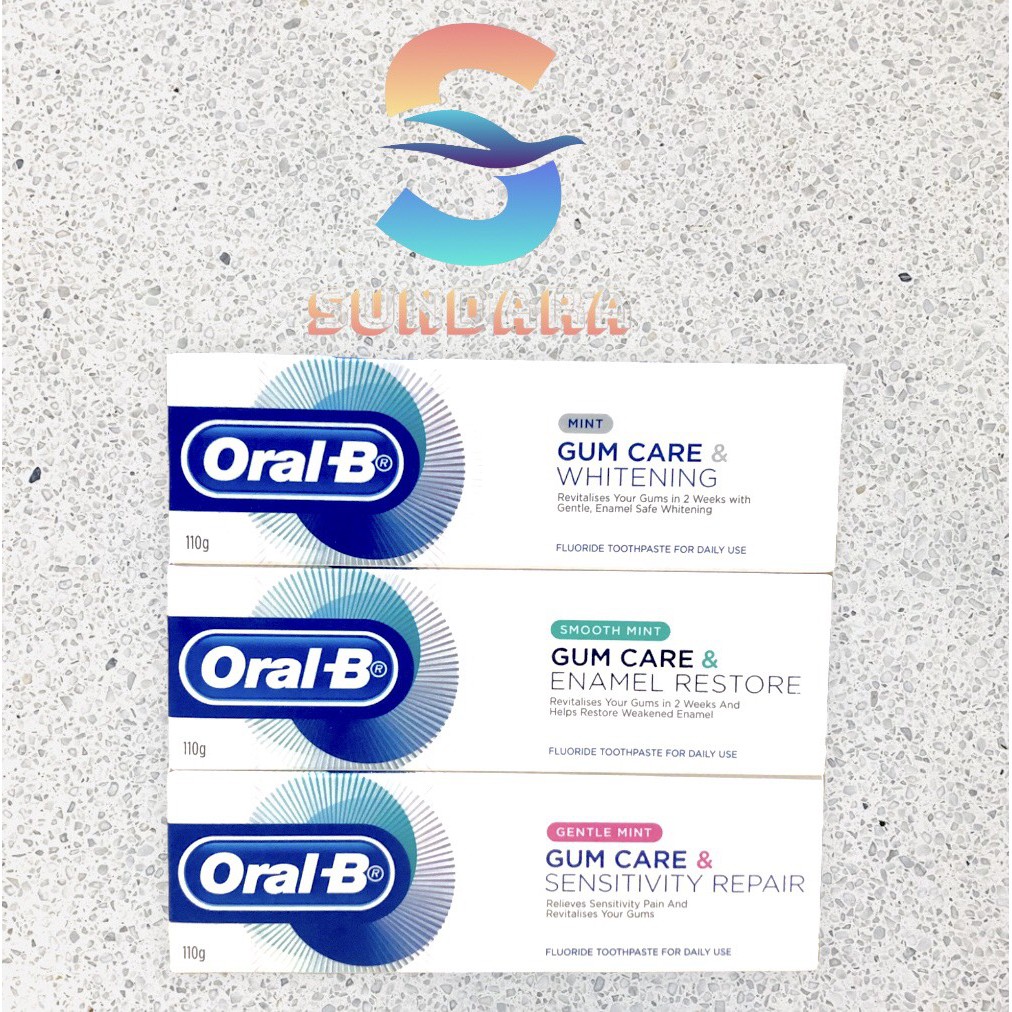 Kem Đánh Răng ORAL-B Gum Care 110g Phục Hồi Toàn Diện Sức Khỏe Cho Men Răng và Nướu - Chính hãng