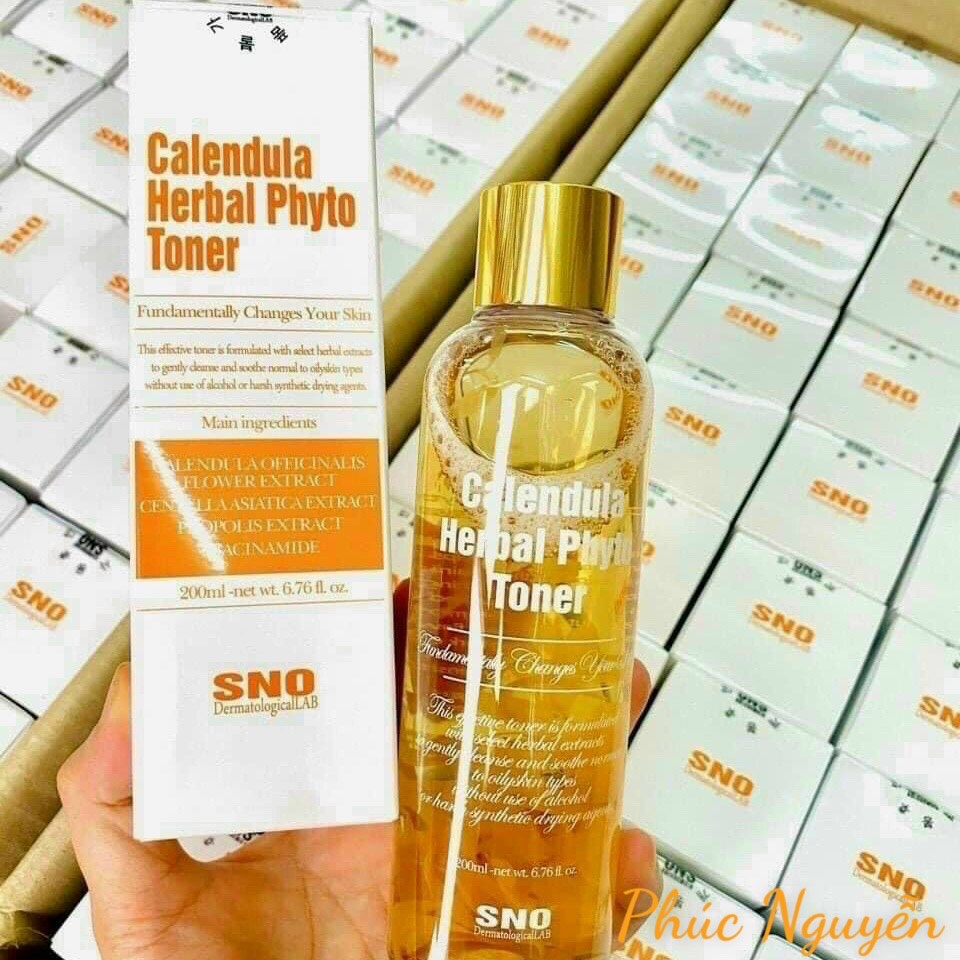 Nước Hoa Hồng Toner Cánh Hoa Cúc SNO Calendula Herbal Phyto Toner