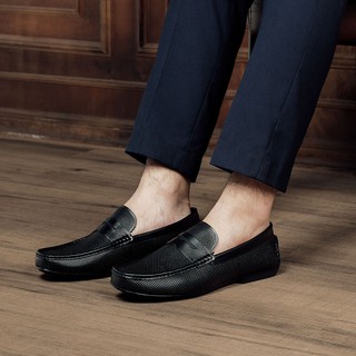 Giày lười loafer nam họa tiết đục lỗ GNLA1915-D