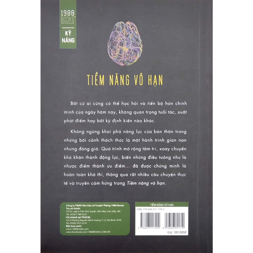 Sách - Tiềm Năng Vô Hạn - Mở Rộng Tâm Trí, Phá Vỡ Các Rào Cản Và Làm Chủ Tương Lai Của Bạn (Barbara Oakley, PHD - 1980)