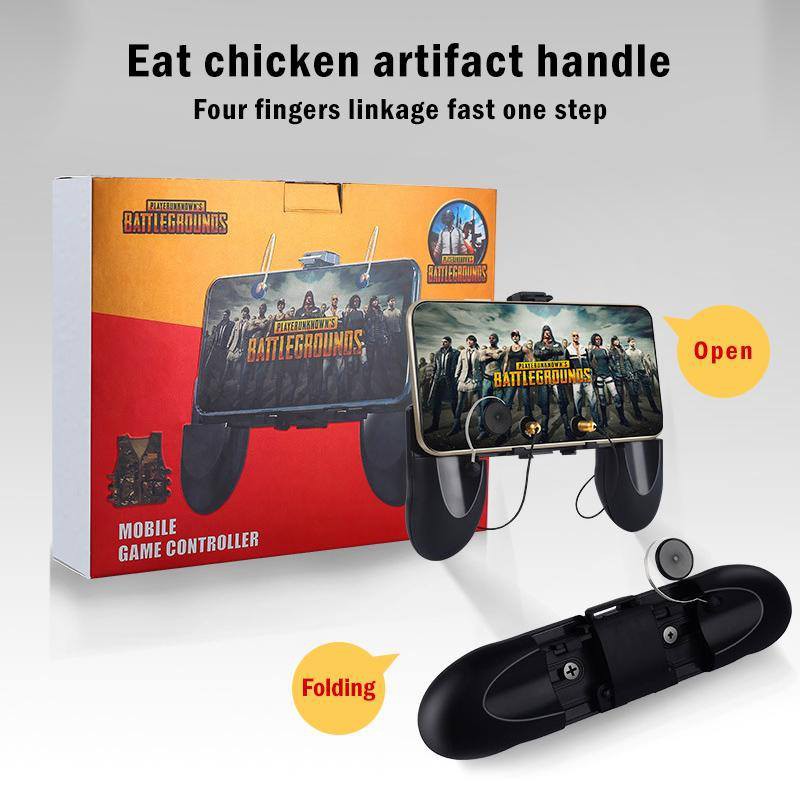 Tay cầm chơi game w12 liên quân, game nhảy dù PUBG kiểu mới nhất cực chất - có nút bắn - hàng chất lượng cao