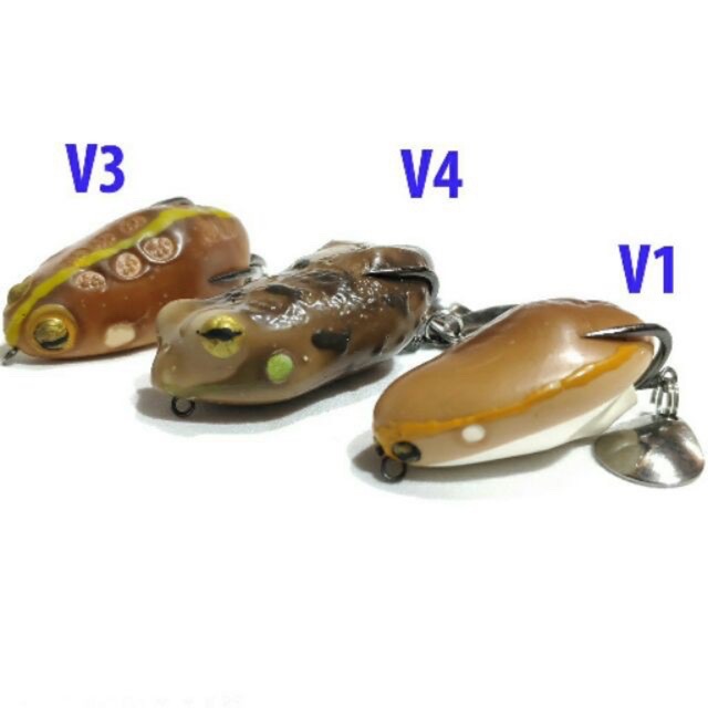 (Giảm Giá) Mồi giả nhái hơi Frog Toon V1 V2 V3 V4 Thái Lan - Chuyên câu Lure siêu nhậy (Rất Tốt)