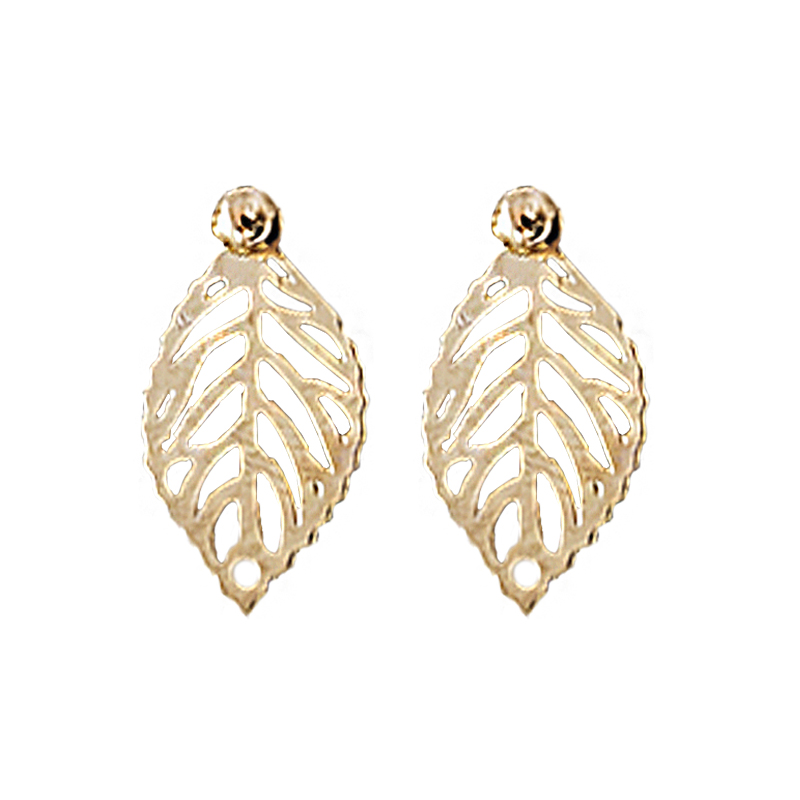 Hoa Tai Kim Loại Thiết Kế Đơn Giản Phong Cách Hàn Quốc