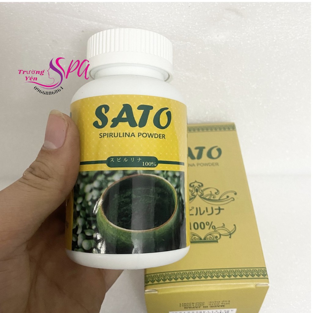 Tảo xoắn SATO dạng bột, cấy nano trắng sáng