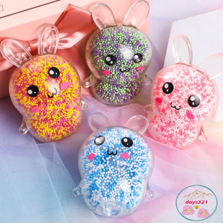 Squishy THỎ XỐP PHÁT SÁNG Mochi đồ chơi bóp tay mềm mịn dễ thương chân thực giảm stress co dãn đàn hồi ngộ nghĩnh bóp gi