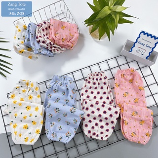 ZQ8 - Quần hoa Alibaba cho bé gái chất đũi xước Nhật cao cấp cực xinh đáng yêu - Zang Tote