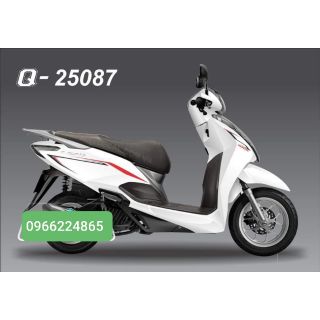 Tem lead tem rời in bản ba lớp mầu đỏ đen dán cho xe Lead