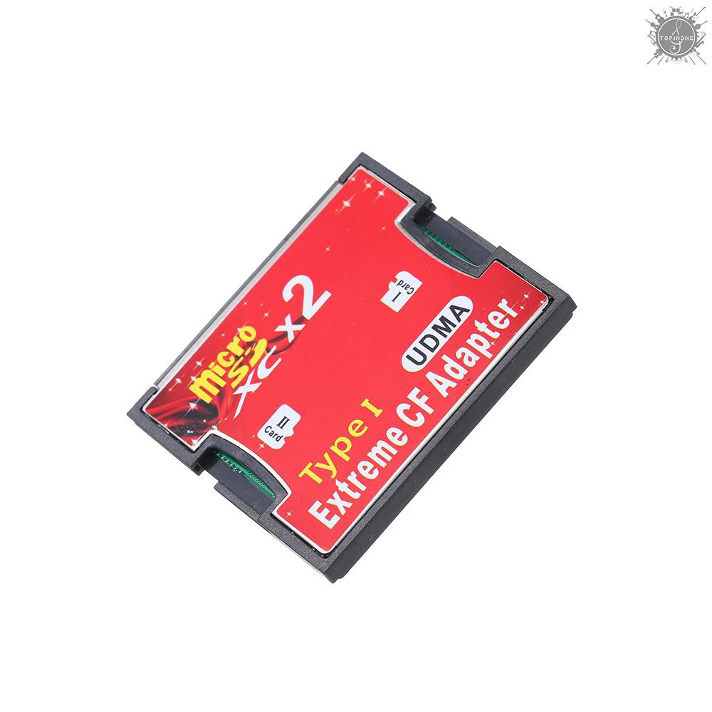 Thẻ chuyển đổi thẻ nhớ TF kép sang CF/Micro SD kép sang CF hỗ trợ thẻ nhớ tốc độ cao SDXC 2TB