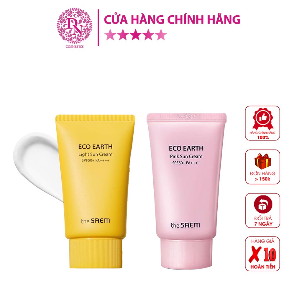 KEM CHỐNG NẮNG THE SAEM ECO EARTH POWER SUN CREAM SPF50+PA+++