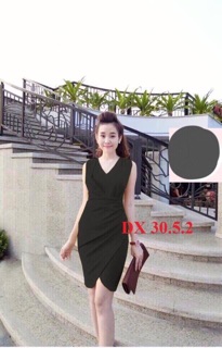Đầm body xếp ly eo