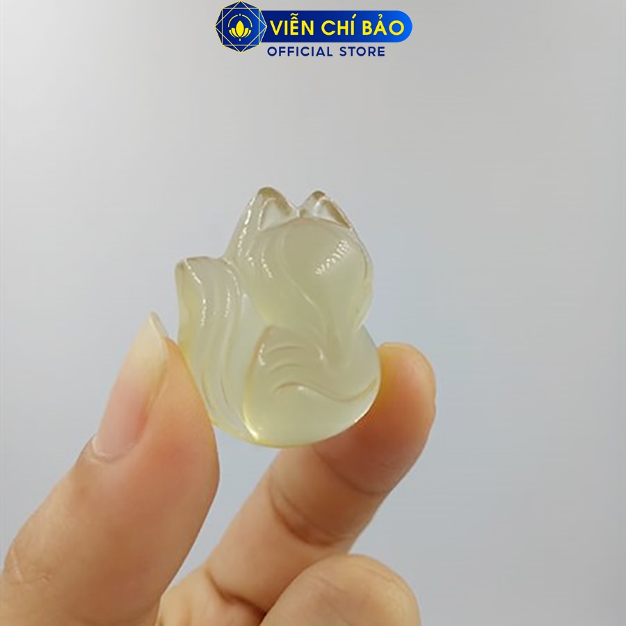 Mặt dây chuyền phong thủy thiên hồ vàng to chất liệu đá tự nhiên thời trang phụ kiện trang sức Viễn Chí Bảo M200107