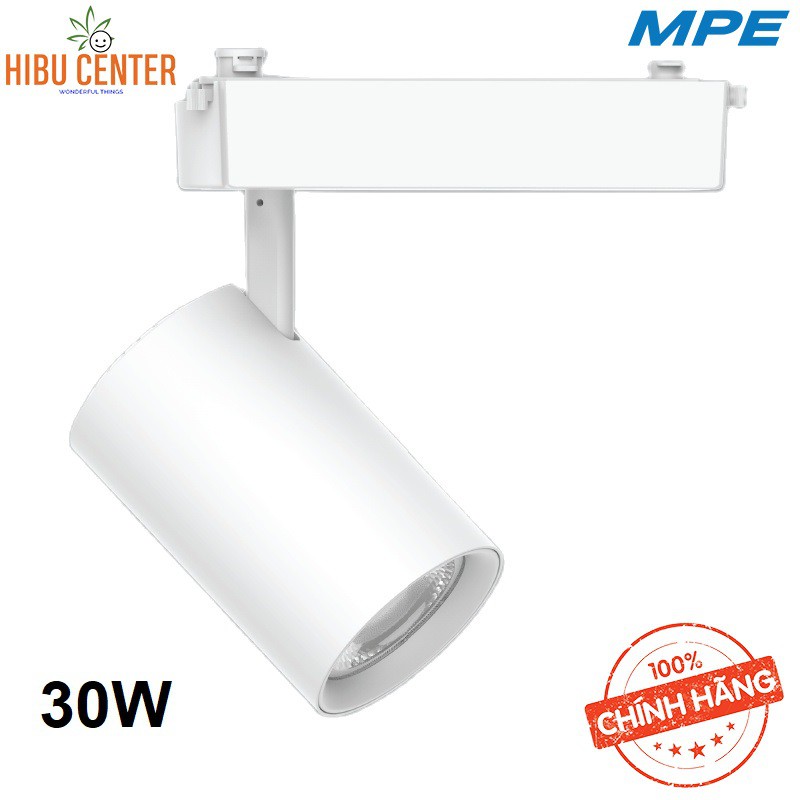 Đèn LED Chiếu Điểm Thanh Ray MPE Track Spotlight Series TSL (Thân Đèn Màu Trắng) 8W/ 12W/ 20W/ 25W/ 30W –Hàng Chính Hãng