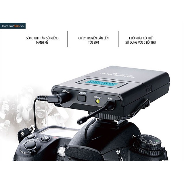 Micro không dây cho máy ảnh máy quay Takstar SGC-100W. | BigBuy360 - bigbuy360.vn