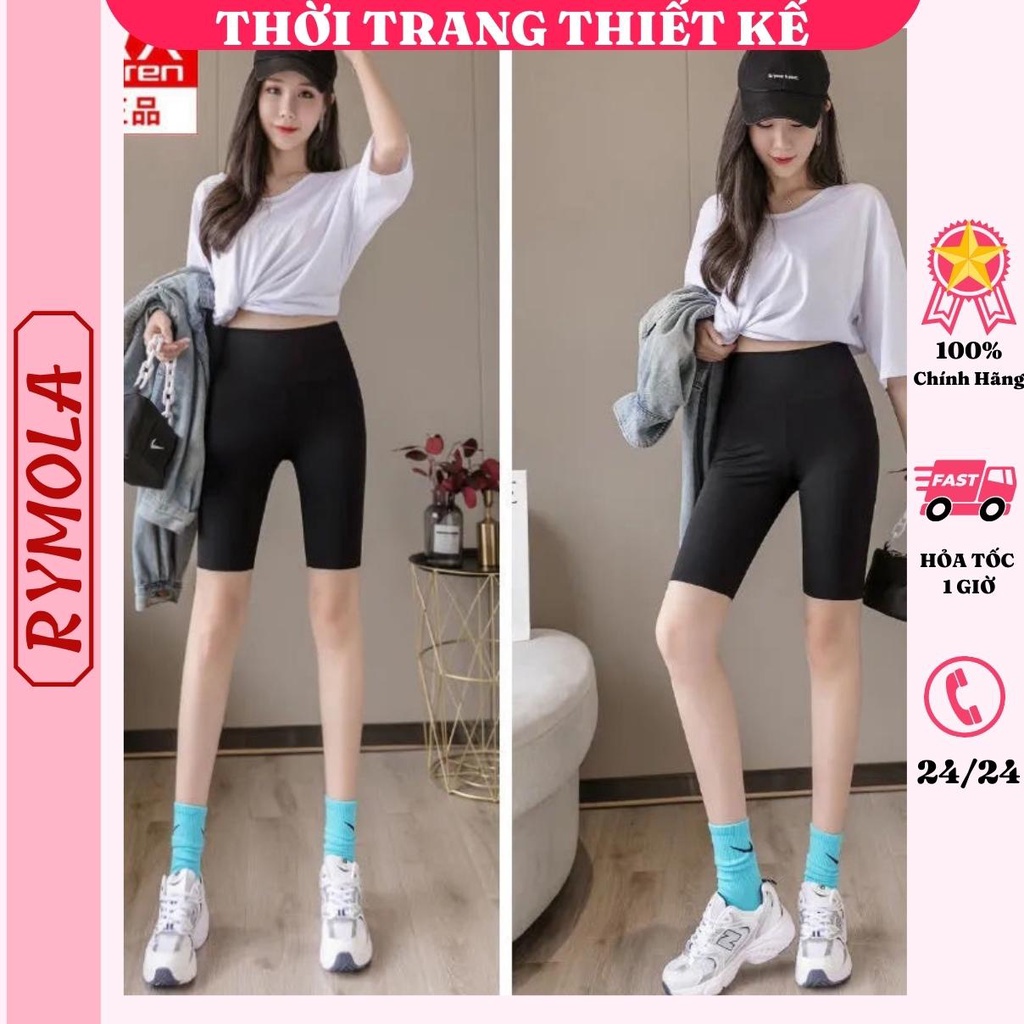 Quần Legging Ngố , Lửng Ngố, Dài MOLA Nâng Mông Cạp Cao Xuất Hàn Siêu Hot Siêu Co Giãn Loại 1