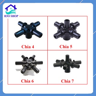 Đầu chia nhánh béc phun sương - đầu chia béc phun sương 4 hướng, 5 hướng, 6 hướng, 7 hướng