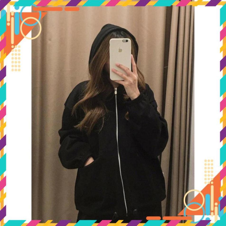 [Mặc Bao Đẹp] Áo khoác Thun Nỉ Trơn Túi Hộp Có Khóa Kéo TP | BigBuy360 - bigbuy360.vn