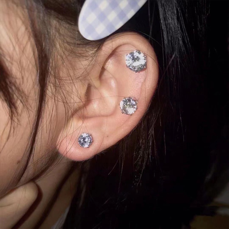 Khuyên Tai Nam Châm Trang Sức Mới Đẹp Không Cần Xỏ Lỗ Dành Cho Nam Và Nữ