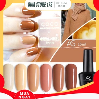 Sơn gel AS bền màu cực kì mướt 15ML (dành cho tiệm nail chuyên nghiệp) - KQ