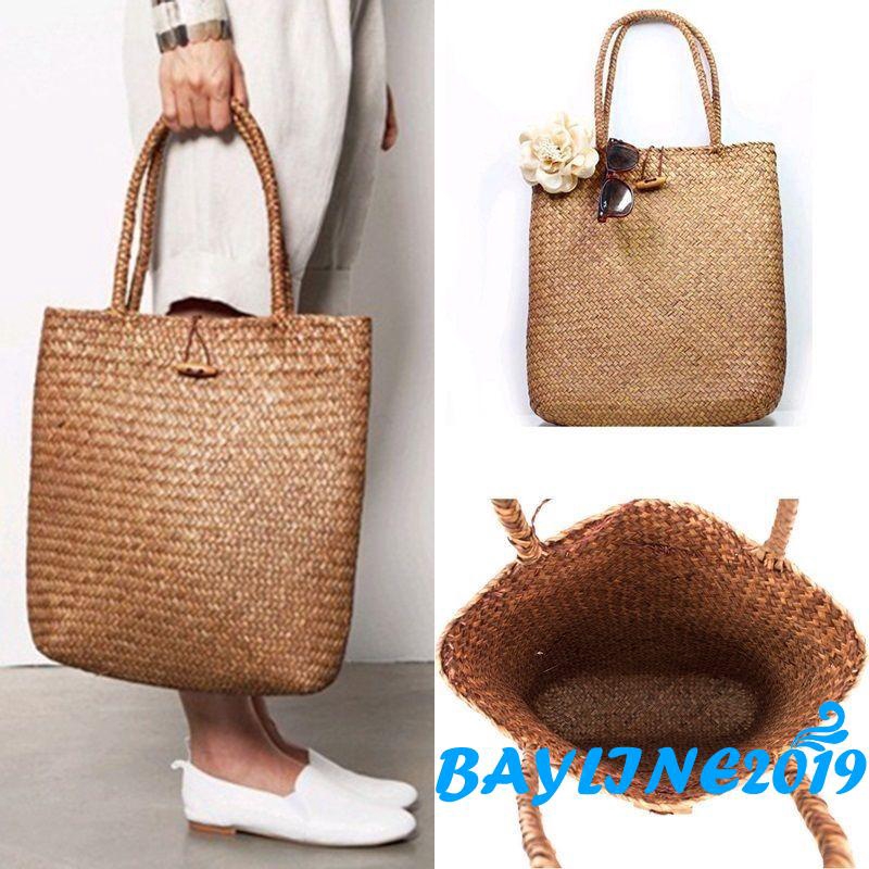 Túi xách đan rơm thời trang nữ xinh xắn