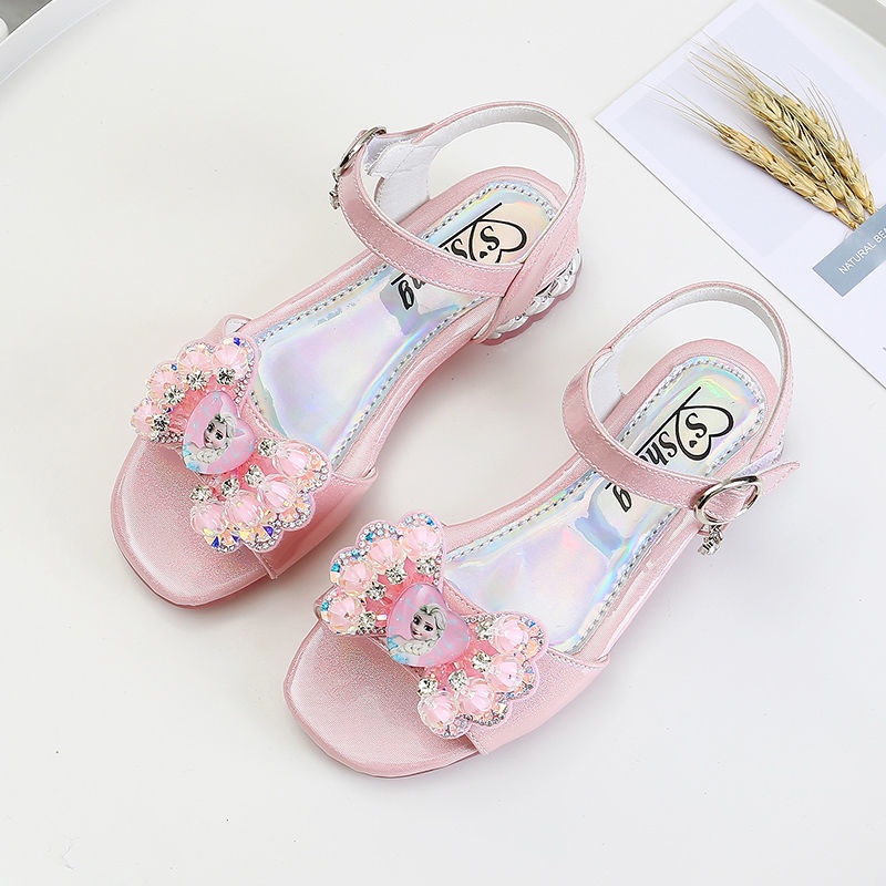 Giày Sandal Công Chúa Elsa Thời Trang Mùa Hè Dành Cho Bé Gái 2022