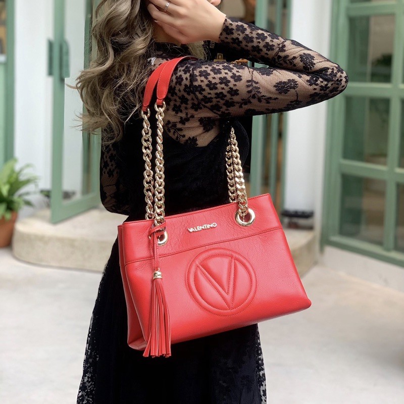 Túi VALENTINO shoulder đỏ hàng Ý chính hãng