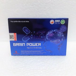 Thực phẩm hoạt huyết dưỡng não Brain Power Đông Dược 5 (3 vỉ x 10 viên x 1 hộp)