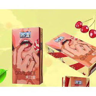 [Giá Sỉ ] Bao Cao Su Quan Hệ Bằng Miệng Oral Sex - Hương Cherry Hộp 10 Cái