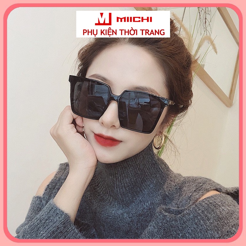 Kính mát nữ mắt vuông phong cách Hàn Quốc, kính râm chống tia UV Hottrend 2021 đẹp giá rẻ 210