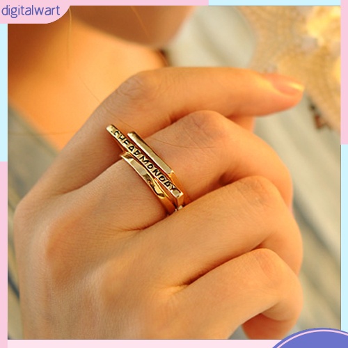 Set 3 nhẫn đeo tay kim loại đáng yêu cho nữ