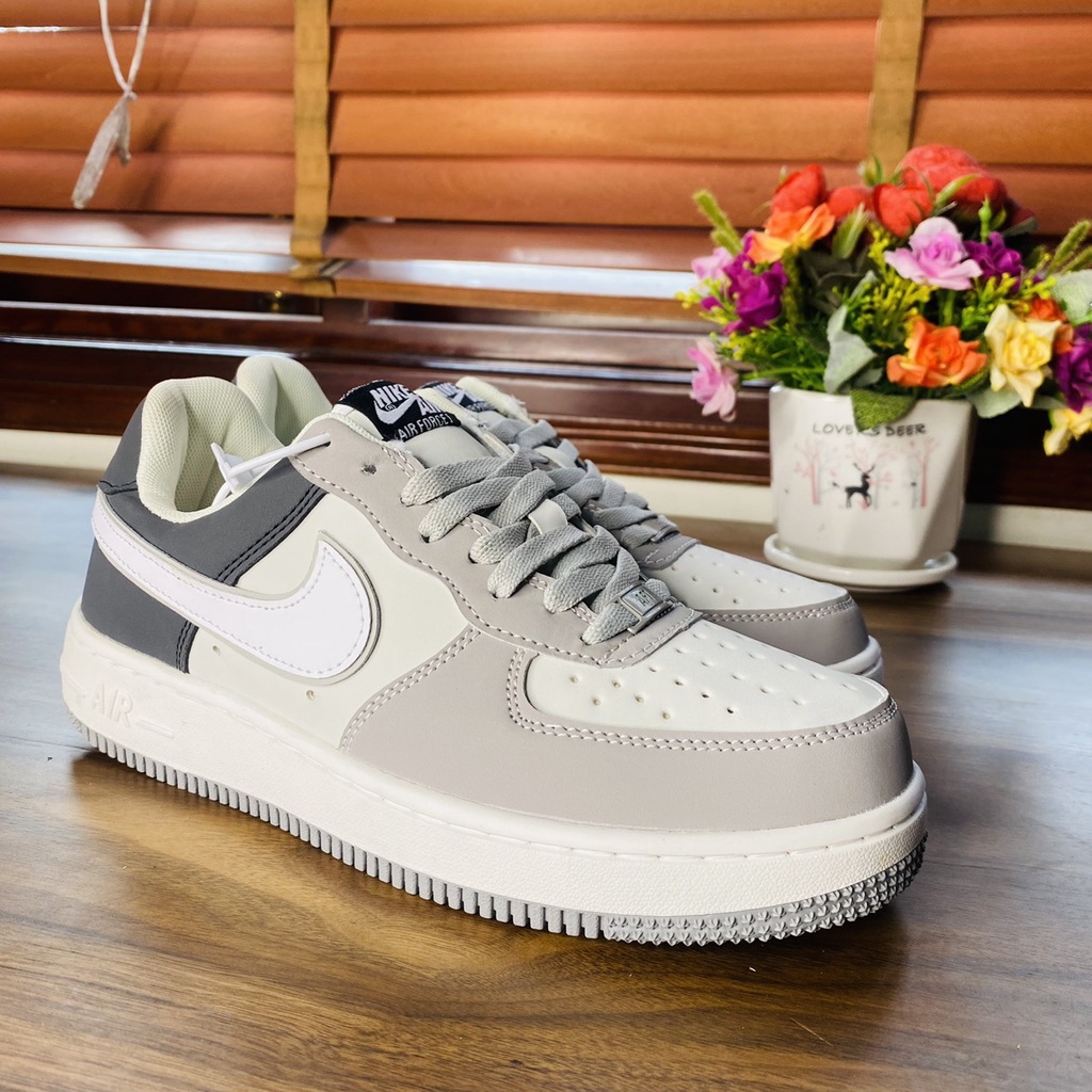 Giày Sneaker Af1 Xám Lông Chuột Cool Ngầu HọC Sinh Sinh Viên Đi Làm Đi Chơi