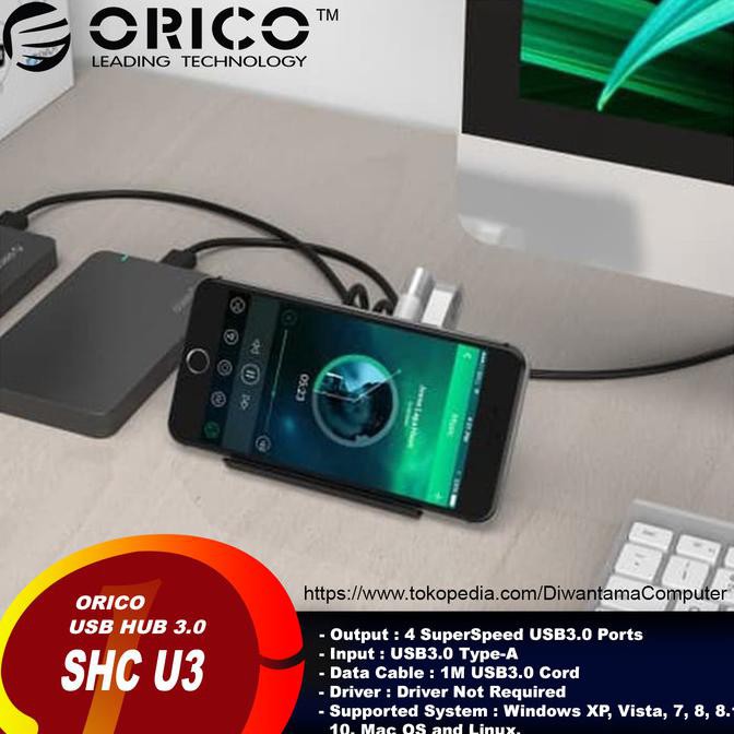 Bộ Chia 4 Cổng Usb 3.0 Orico Shc-U3 0512