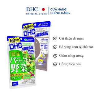 Combo Viên uống DHC Giảm Mụn – Nóng Trong 60 Ngày (Kẽm & Rau Củ)