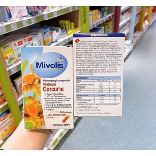 Viên nghệ Curcumin Mivolis, hàng Đức