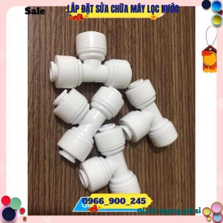 Cút TÊ ĐỀU 3 Đầu Phi 6/ Cút T Đều Nối Nhanh