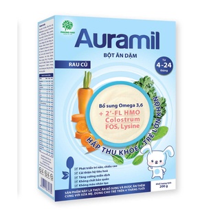 Bột ăn dặm Auramil rau củ 200gr