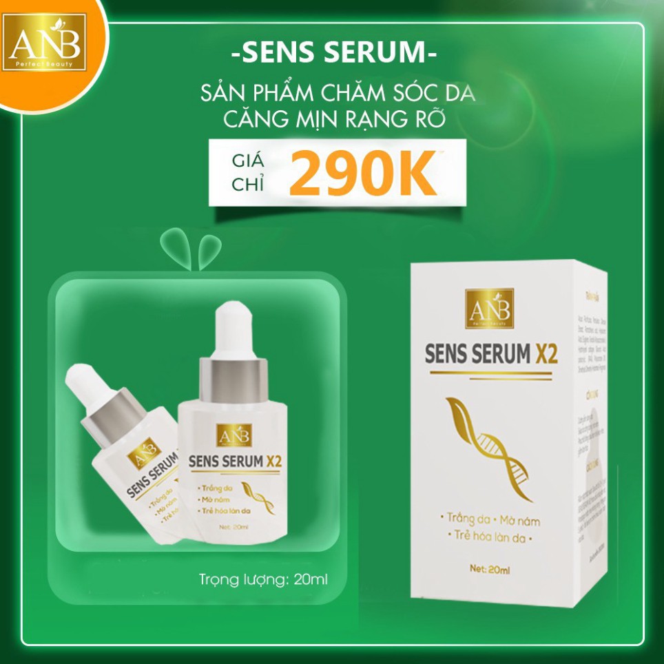 [CHÍNH HÃNG] Sens Serum ANB Trắng Da Mờ Nám Và Trẻ Hoá Làn Da