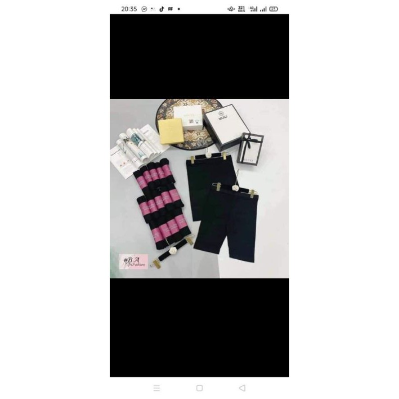 Quần legging lửng nữ cuộn tím , nâng mông