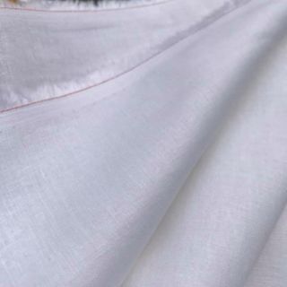 Vải linen bột màu trắng sứ.
