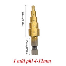Bộ 3 Mũi Khoan Tháp Kapusi - Hàng cao cấp