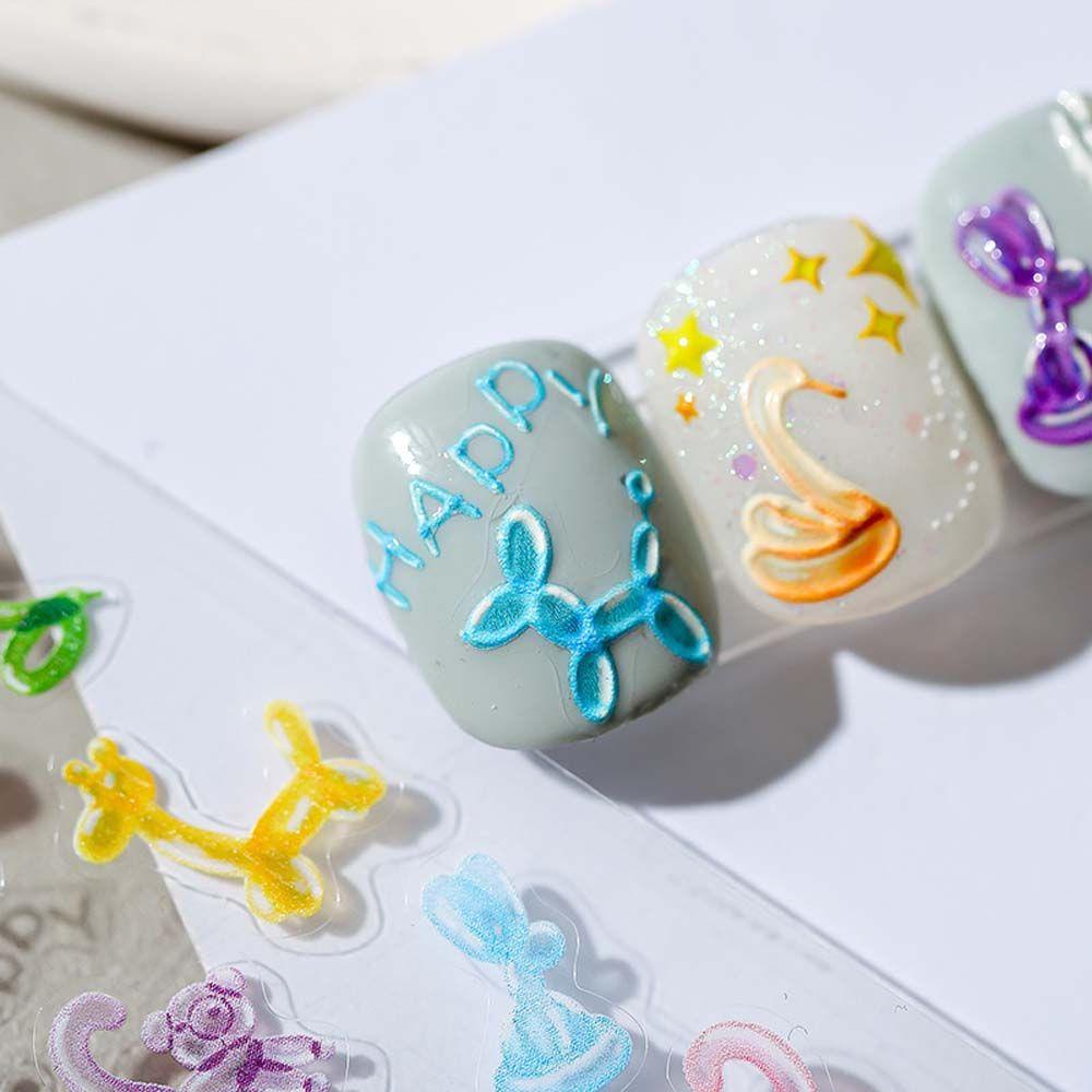 Miếng Dán Trang Trí Móng Tay 5D Phong Cách Nhật Bản Độc Đáo