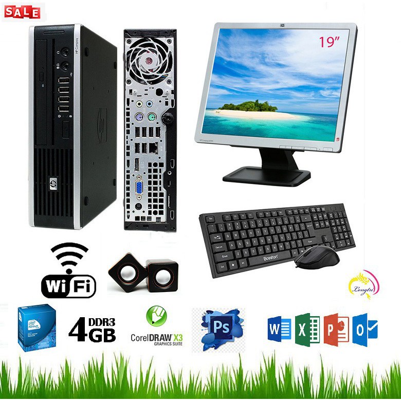 Bộ máy tính bàn Đồng bộ HP8200. mini siêu bền.thế hệ mới sk1155
