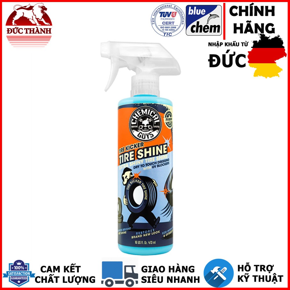Chai xịt dưỡng làm mới và bóng lốp xe Chemical Guys Tire Kicker Extra Glossy Tire Shine (16 oz) ducthanhauto