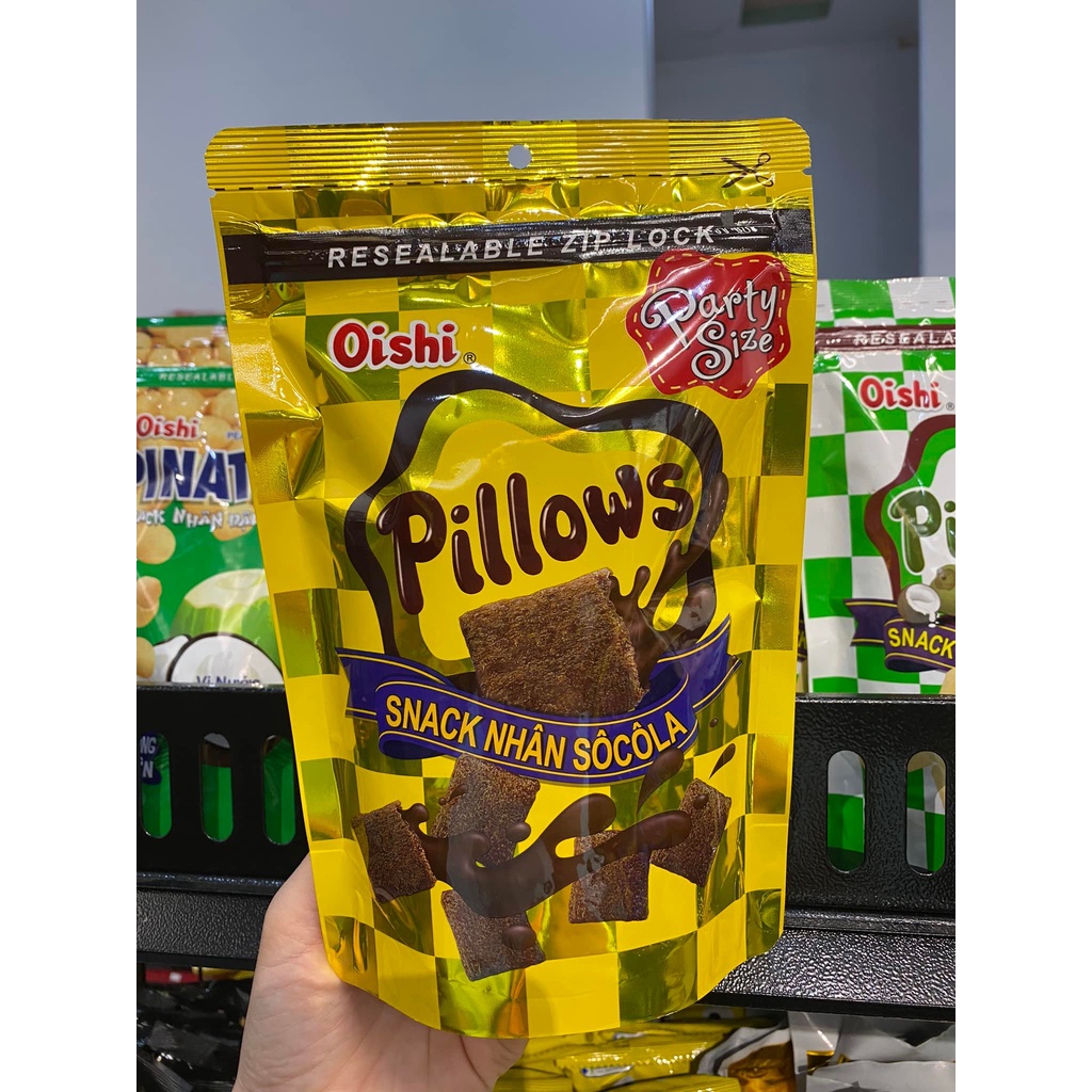 Snack Oishi Pillows các vị gói 100g giòn thơm