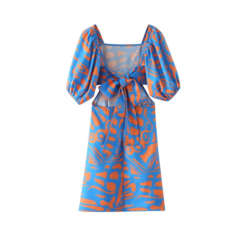 Đầm Zara Tay Ngắn Dáng Rộng Chiết Eo Đính Nơ Thời Trang Mùa Hè Xinh Xắn Cho Nữ