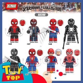 [Một con] Lắp ráp ghép Spiderman nhân vật người nhện Venom các phiên bản sưu tập xếp hình XINH X0280