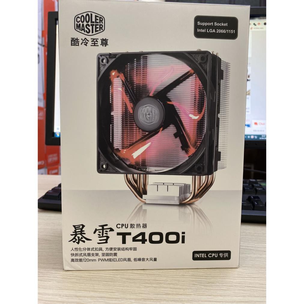 Quạt tản nhiệt CPU Cooler Master T400i - Red