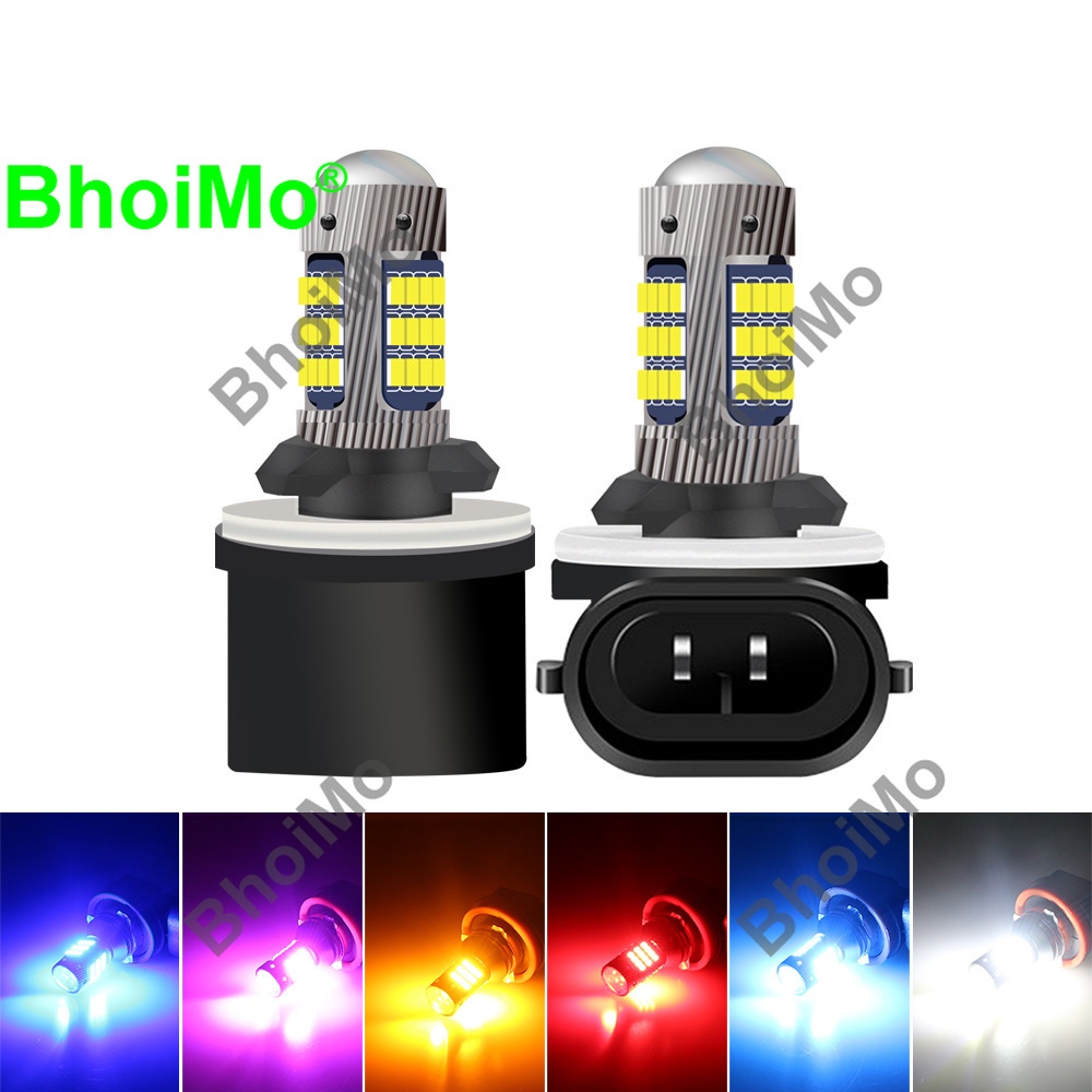 Đèn Pha LED H1 H3 H7 H8 H9 H11 9005 HB3 9006 HB4 Chống Sương Mù 880 881 2016 DC12v Dành Cho Xe Hơi BhoiMo 42SMD