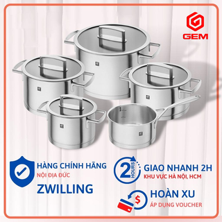 Bộ nồi ZWILLING VITALITY 5 món- Vung kính - Tay cầm tản nhiệt nhanh