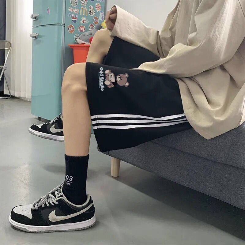 Quần short unisex quần mặc nhà cạp chun nam nữ